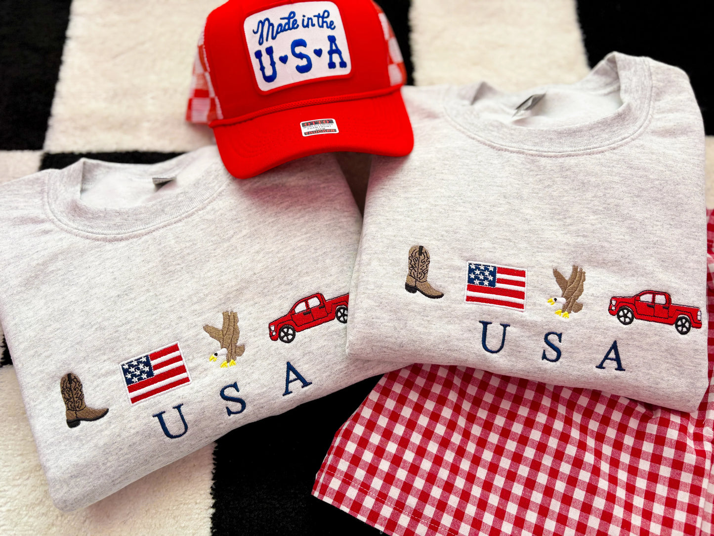 USA Embroidered Sweatshirt