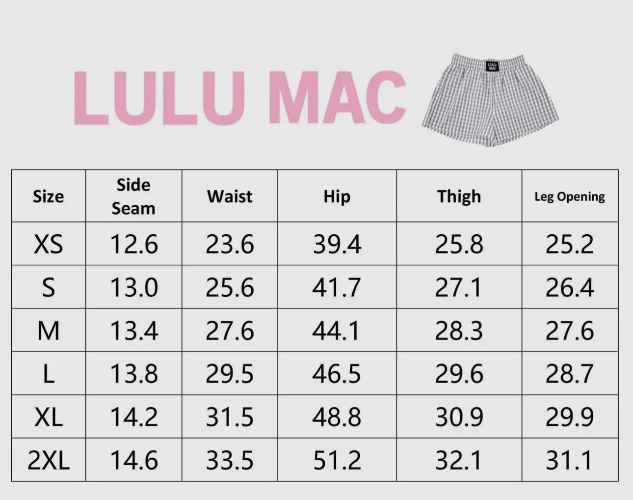 Gingham Boxer Shorts