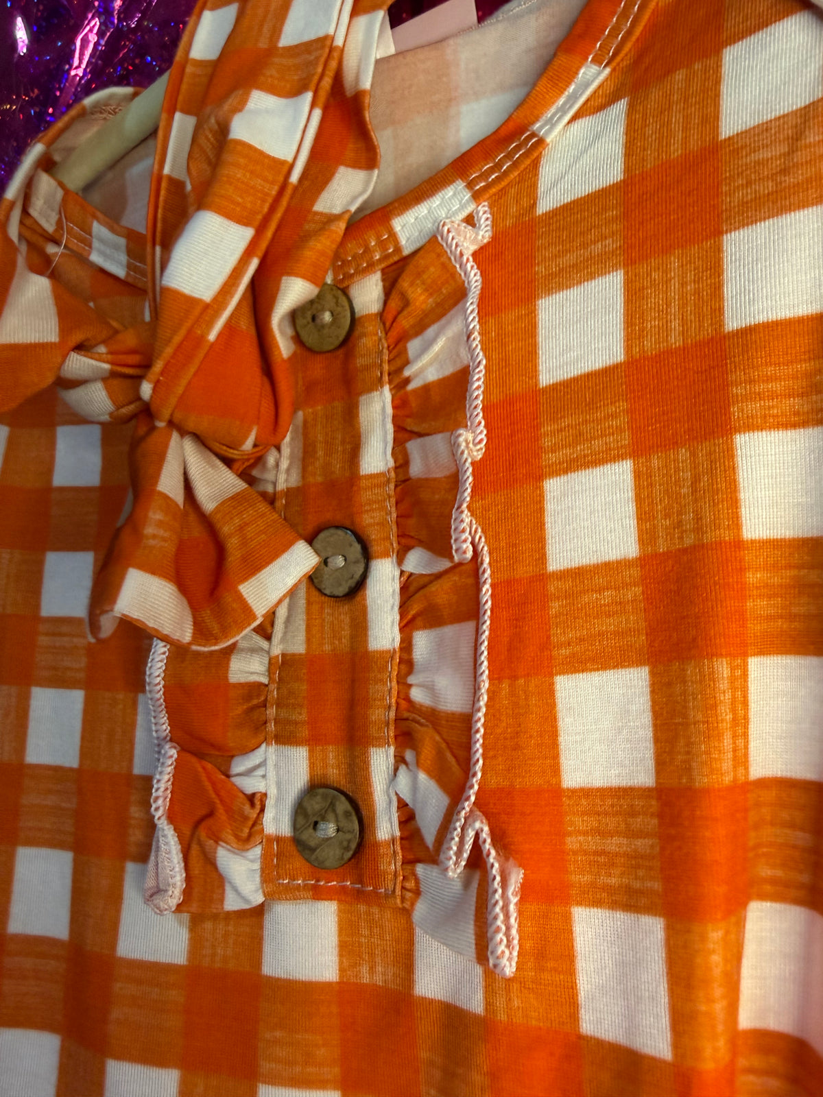 Orange Checkered Sleeper / Bamboo