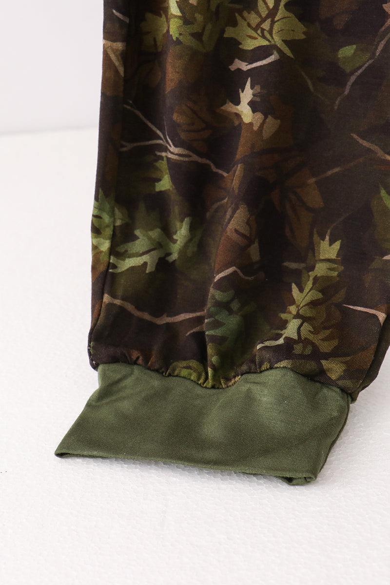 Forest Leaf Camo bamboo dad pants