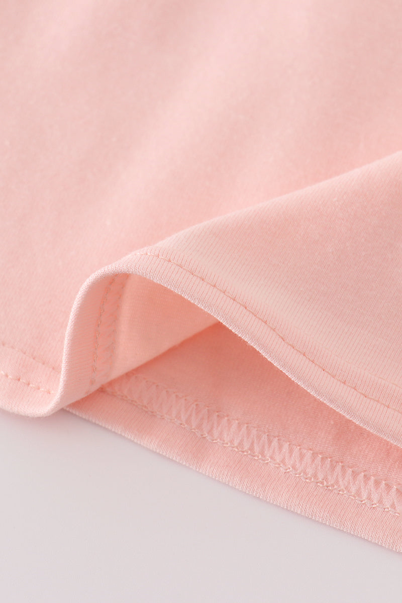 Pink embroidery dress