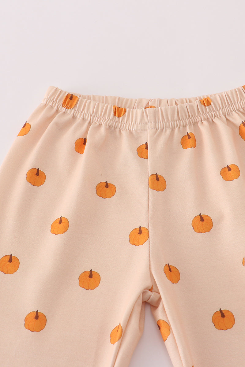 Khaki print pajamas set