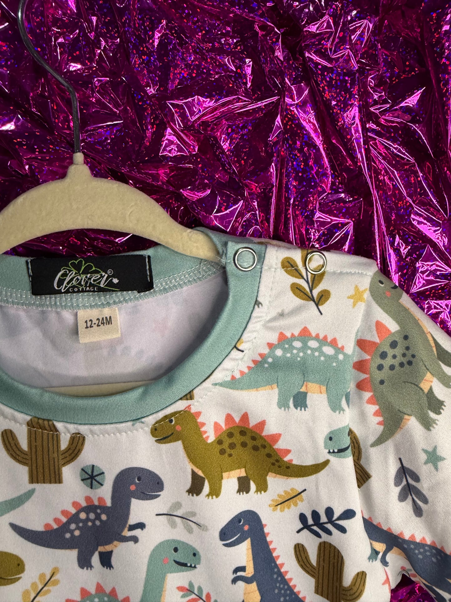 Dino Romper with Snaps