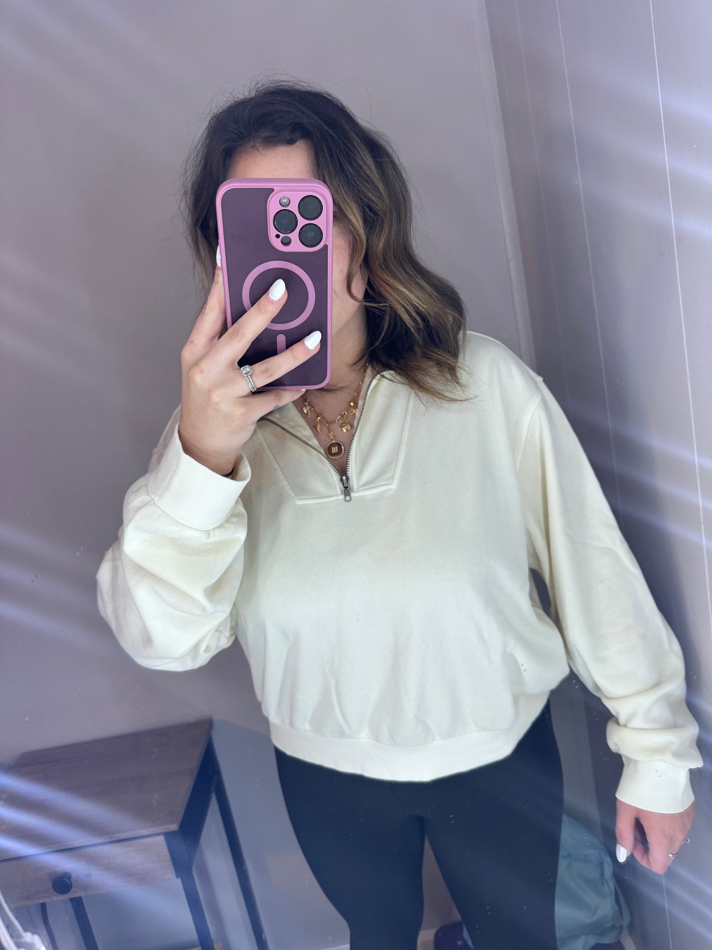 Half Zip Pullover Sweatshirt