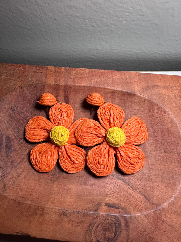 Floral Woven Earrings