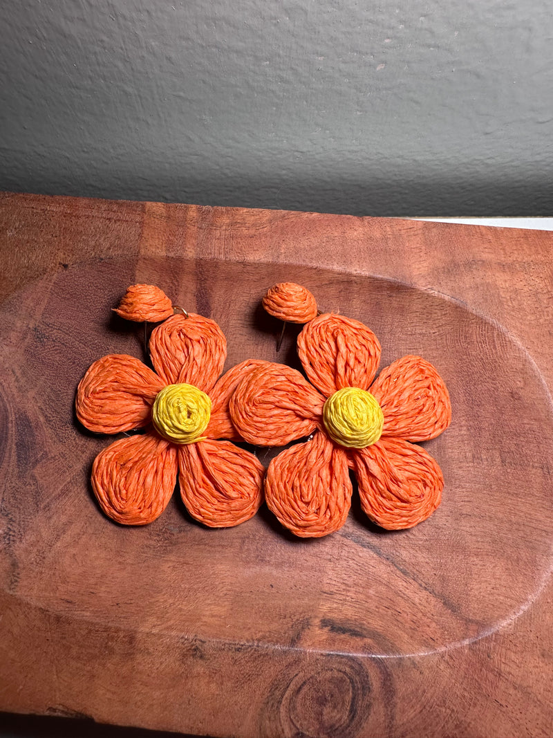 Floral Woven Earrings