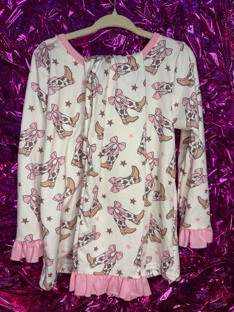 Cowgirl Ruffle Pajama Set