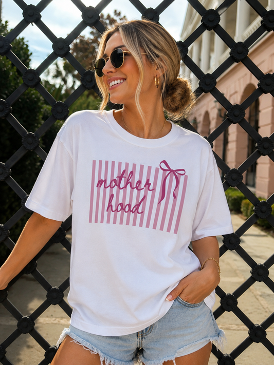 Motherhood Graphic Tee - White