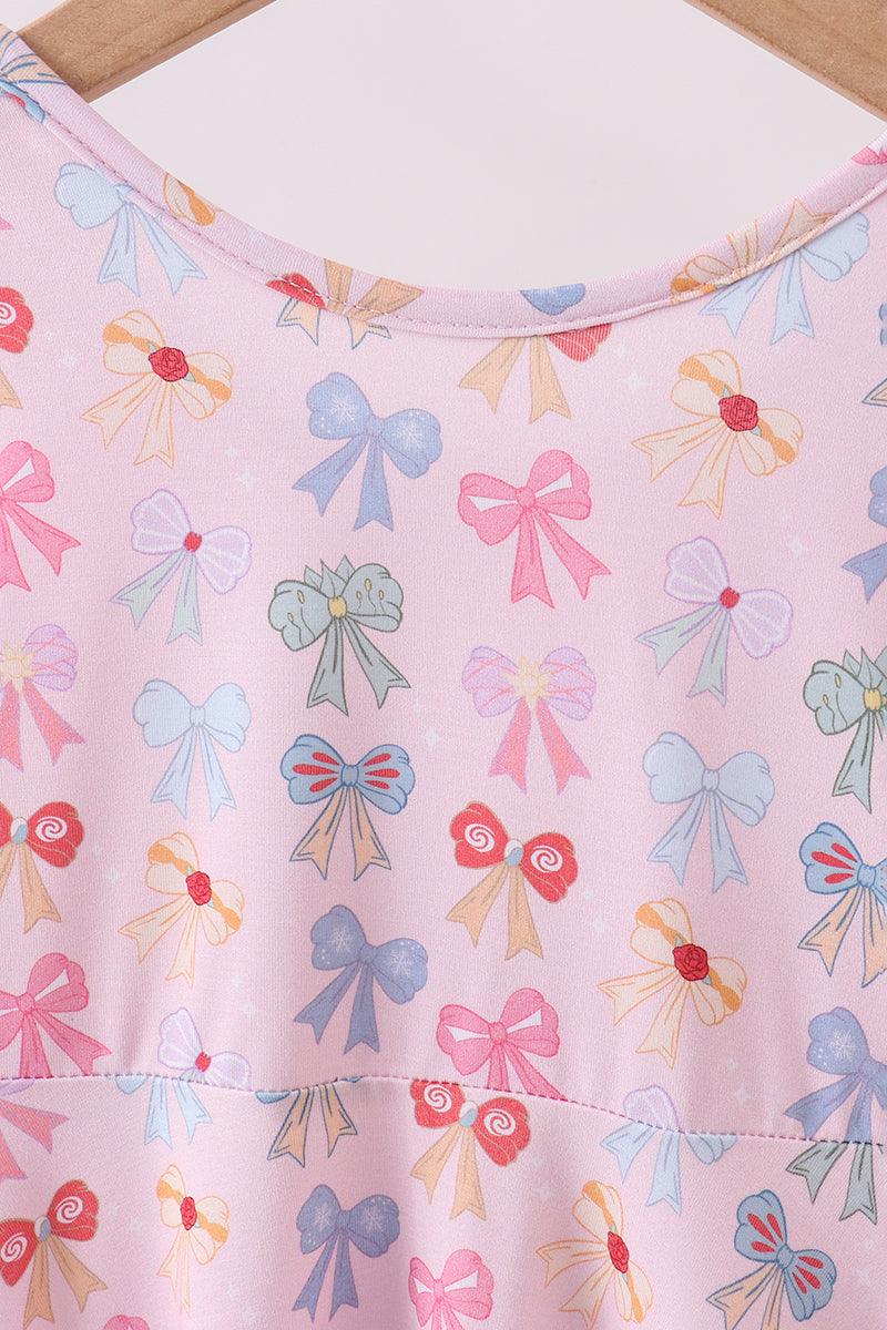Premium whimsical bows bamboo dress
