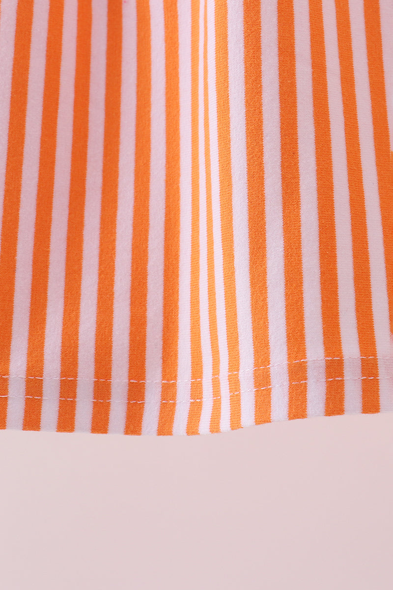 Premium orange Tennessee puppy applique dress