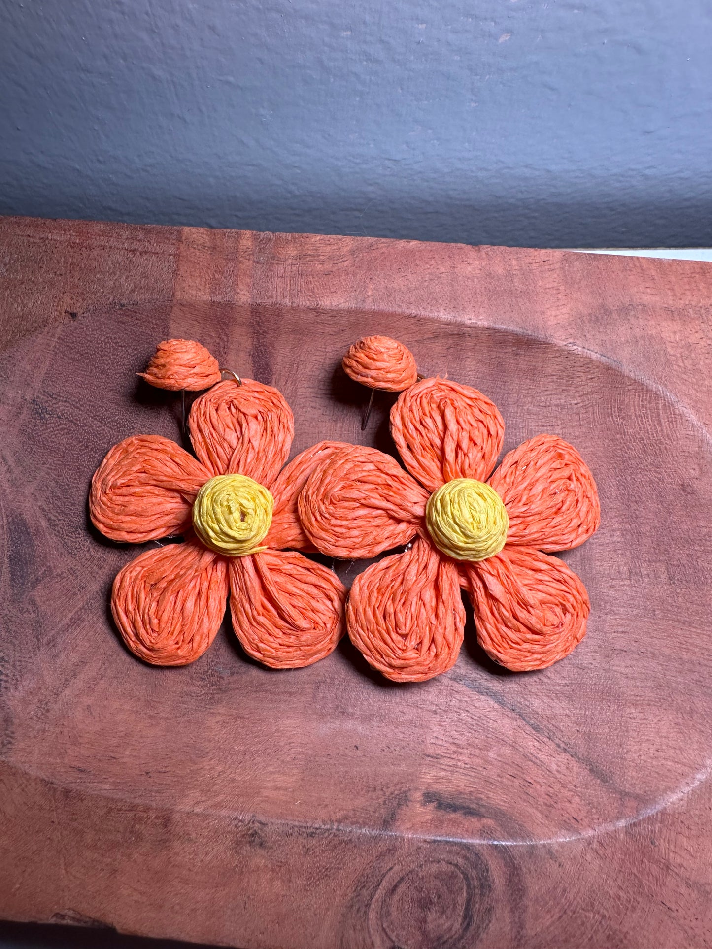 Floral Woven Earrings