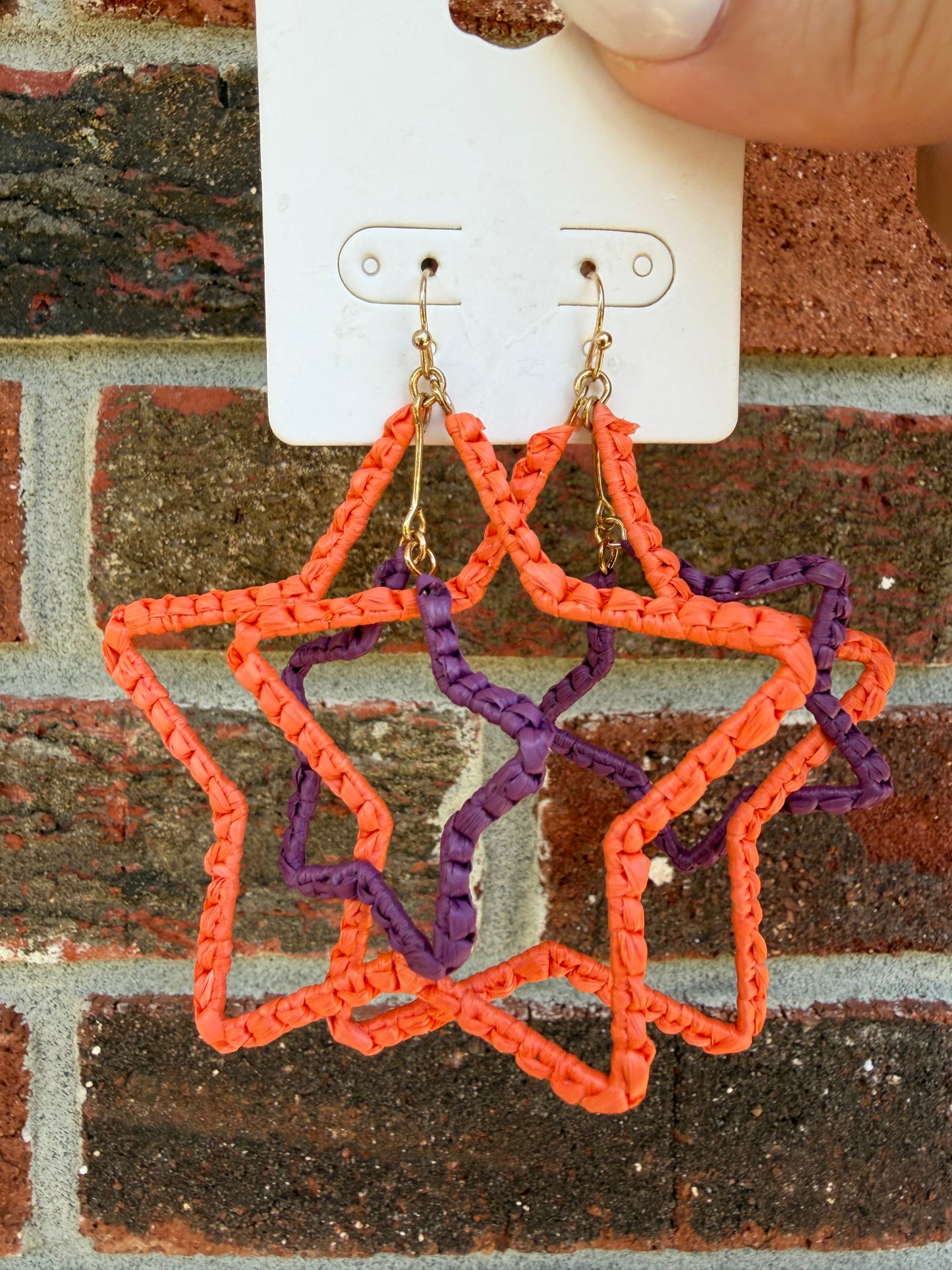 Clemson Star Earrings