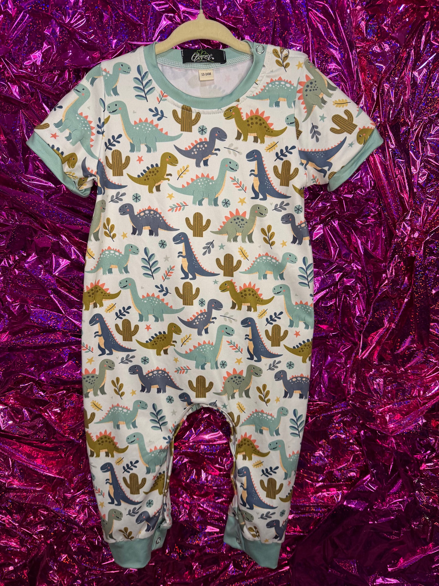 Dino Romper with Snaps