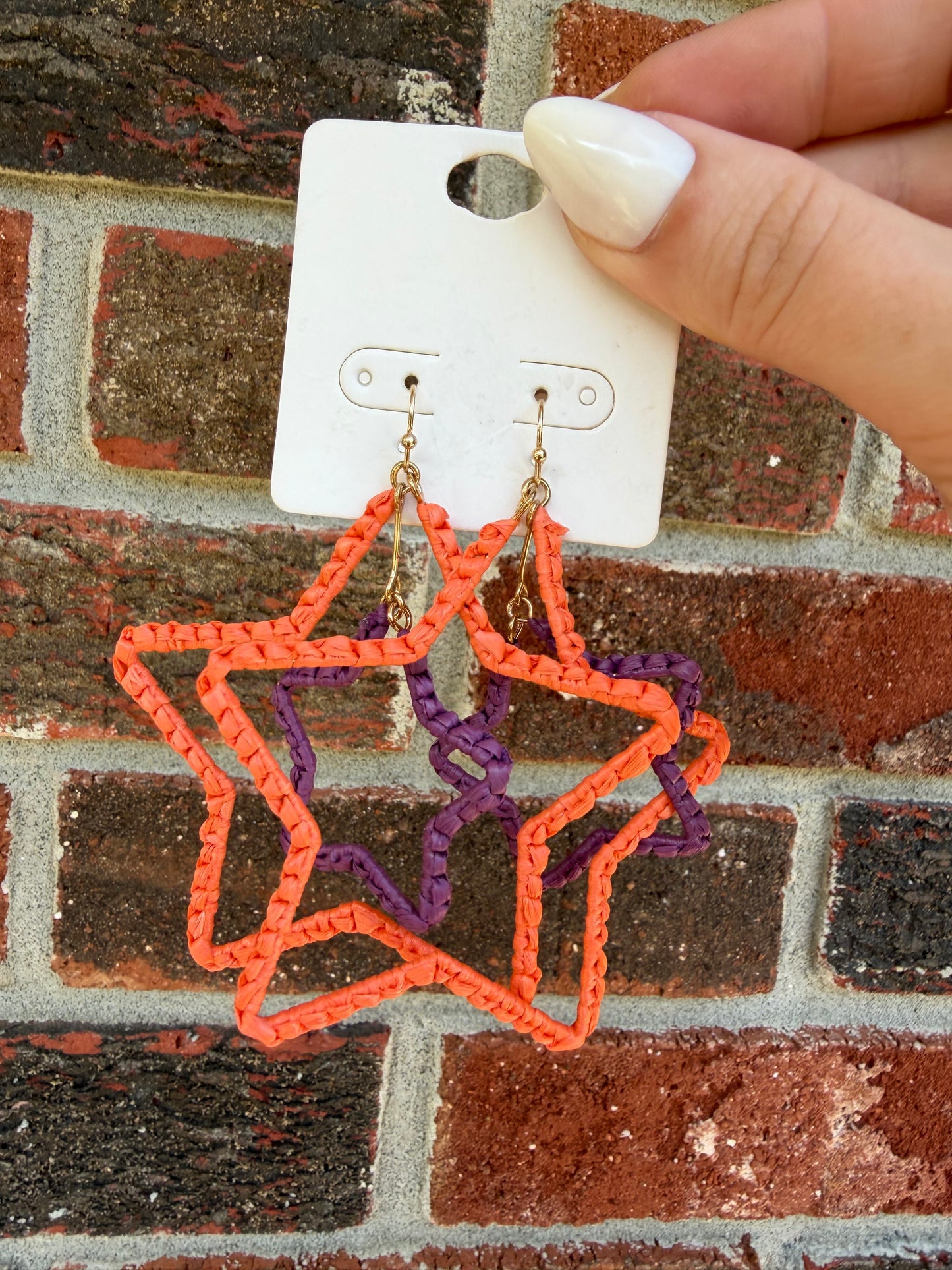 Clemson Star Earrings
