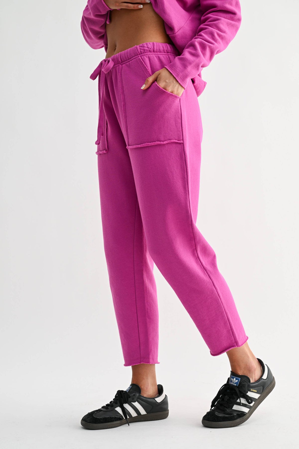 Malibu Essential Tapered Lounge  Pants / Pink