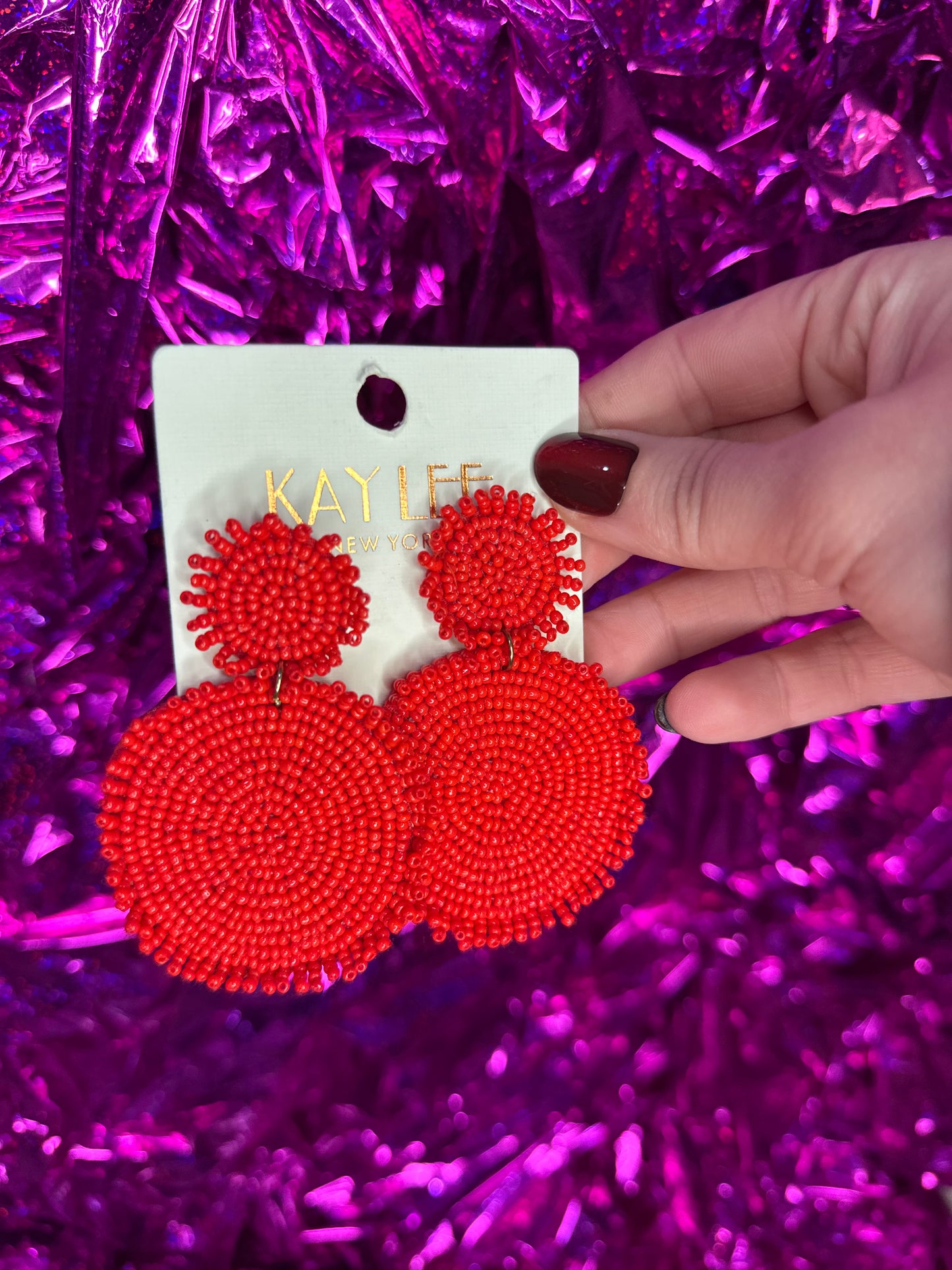 Beaded Dangle Earrings