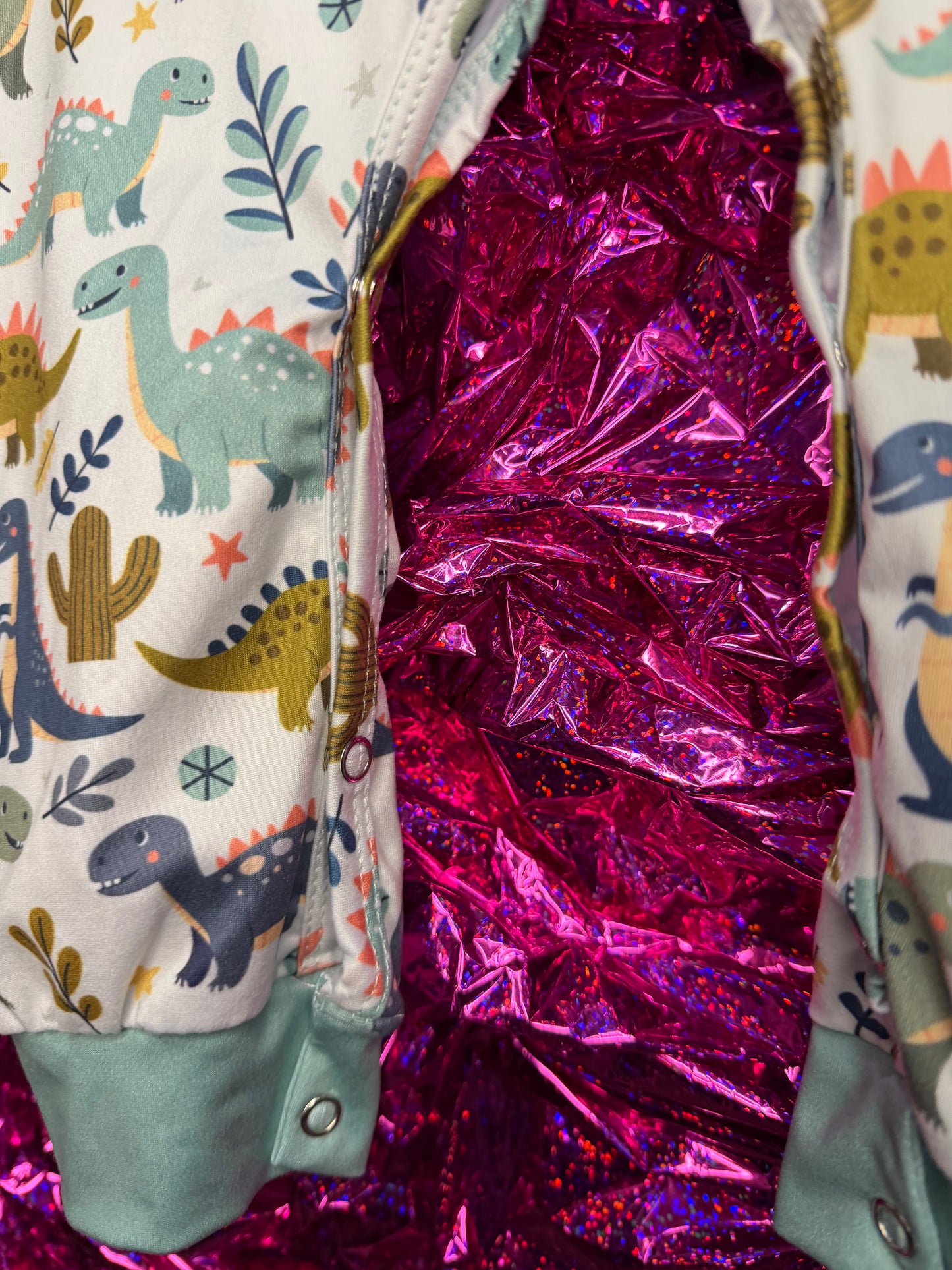 Dino Romper with Snaps