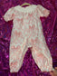 Smocked Bow Romper / With Snaps
