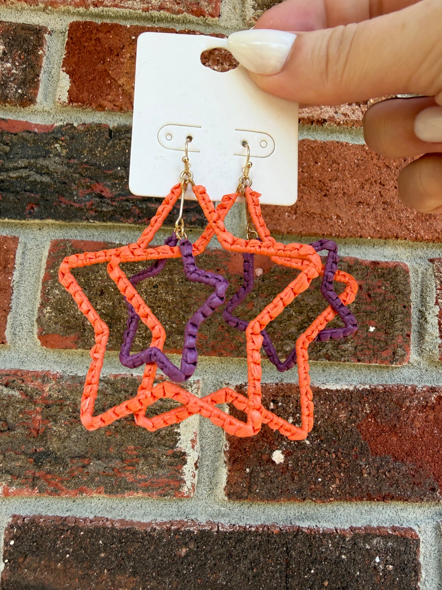 Clemson Star Earrings