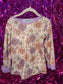 Purple Floral Pajama Set