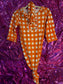 Orange Checkered Sleeper / Bamboo