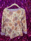 Purple Floral Pajama Set