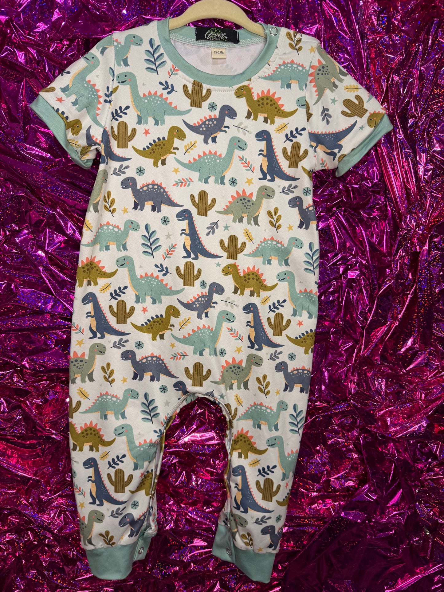Dino Romper with Snaps