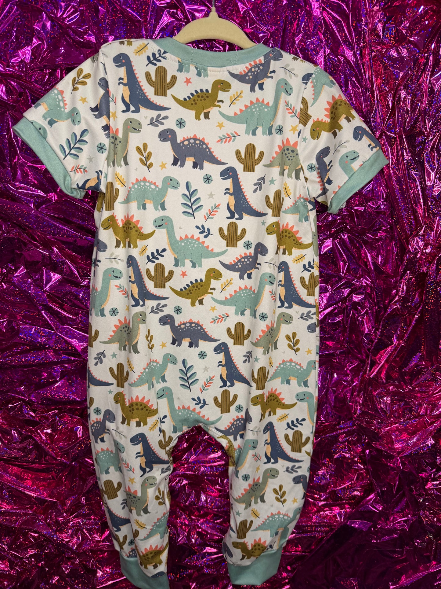 Dino Romper with Snaps