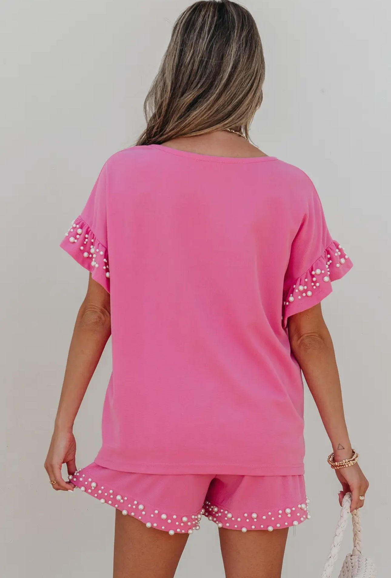 Pearl Ruffle Top & Shorts Set - With Pockets 😉