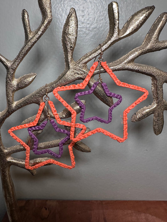 Clemson Star Earrings