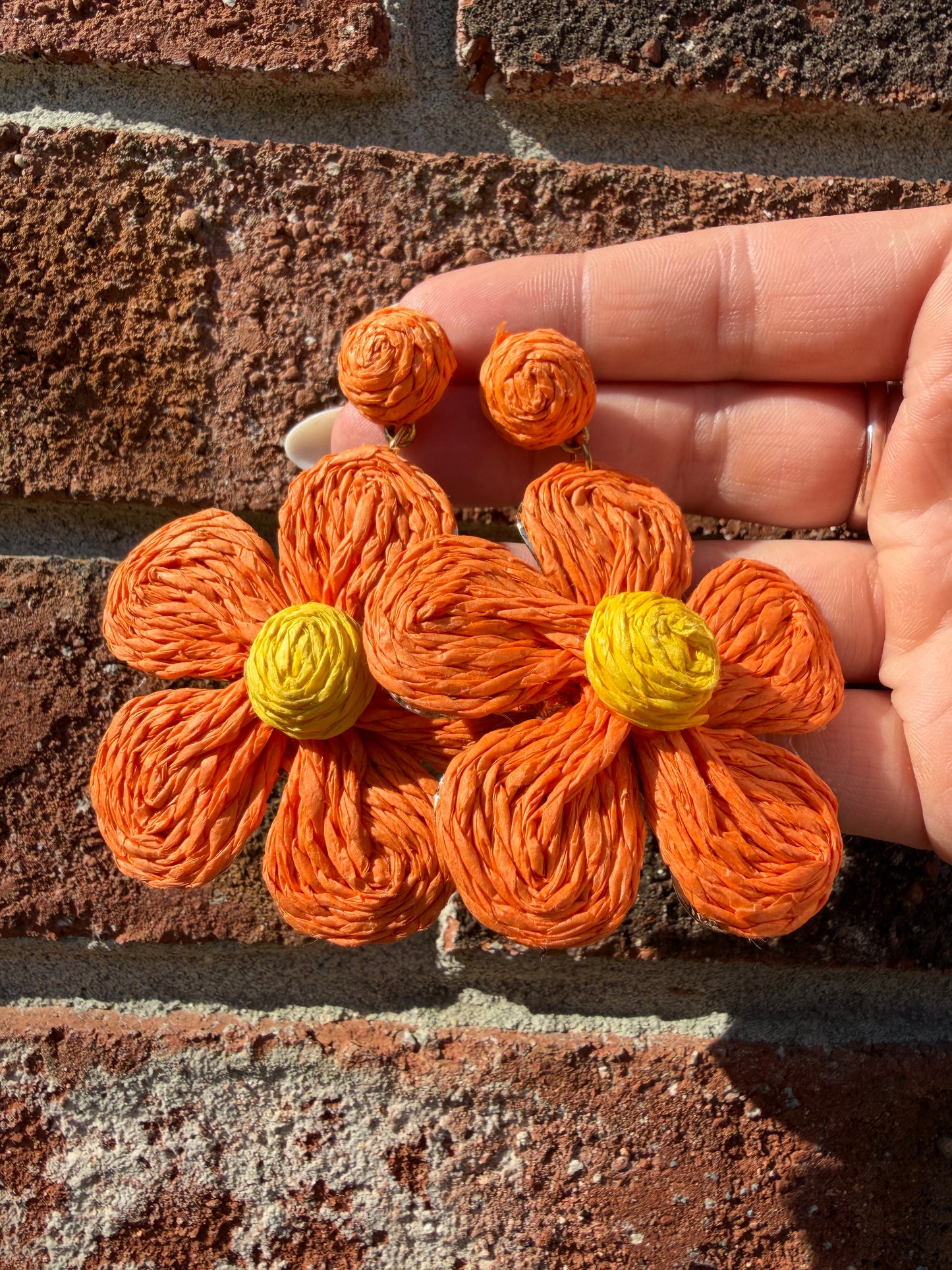Floral Woven Earrings