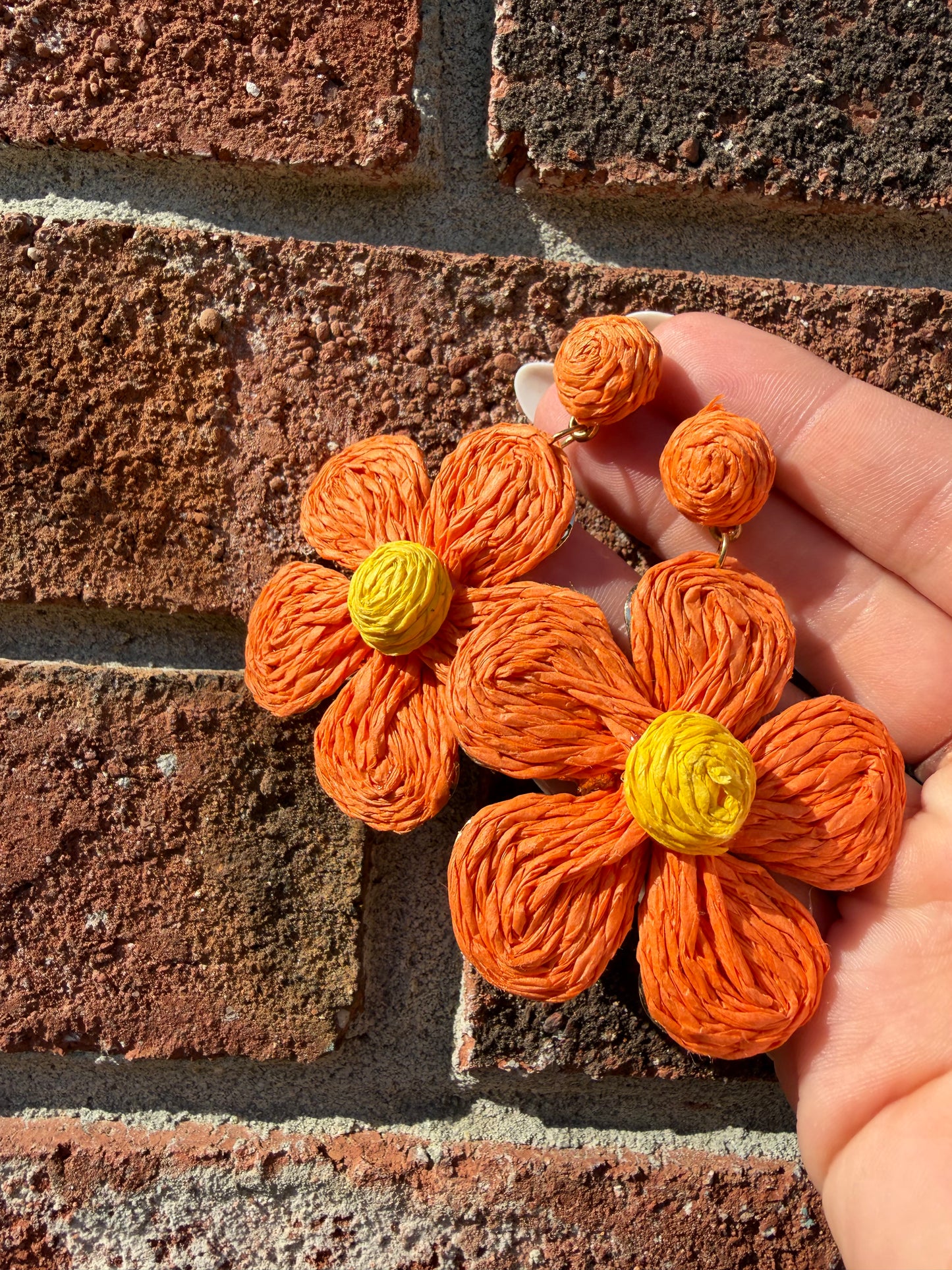 Floral Woven Earrings