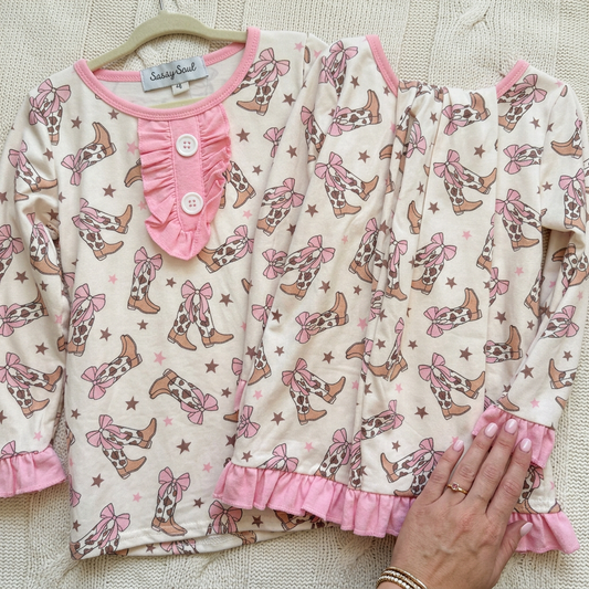 Cowgirl Ruffle Pajama Set