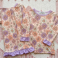 Purple Floral Pajama Set