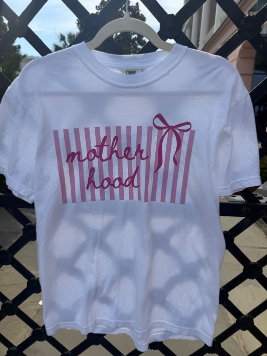 Motherhood Graphic Tee - White