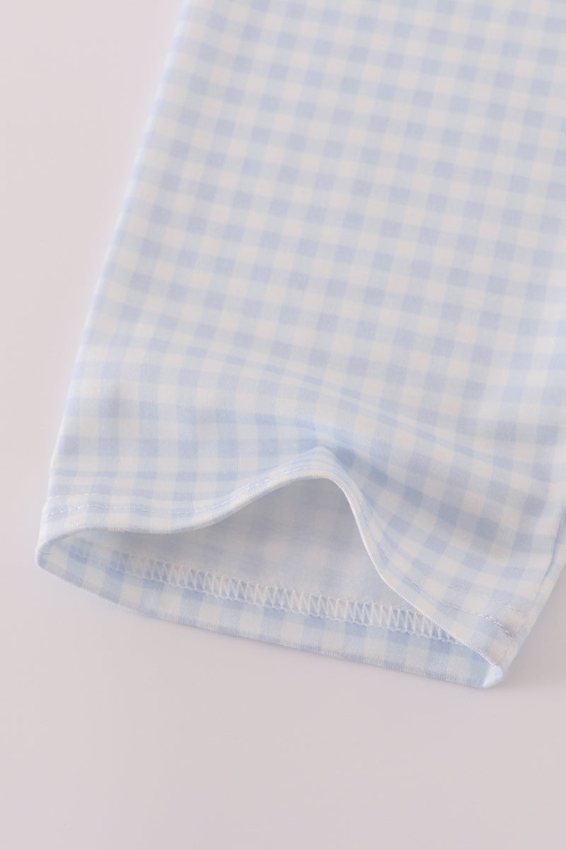 Cream puppy embroidery pants set