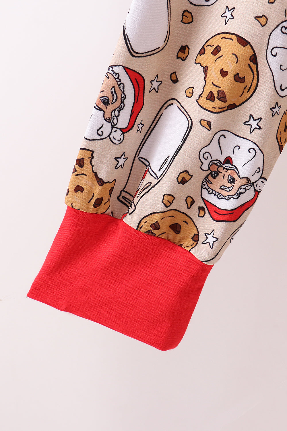 Santa milk biscuits bamboo mom pajamas set