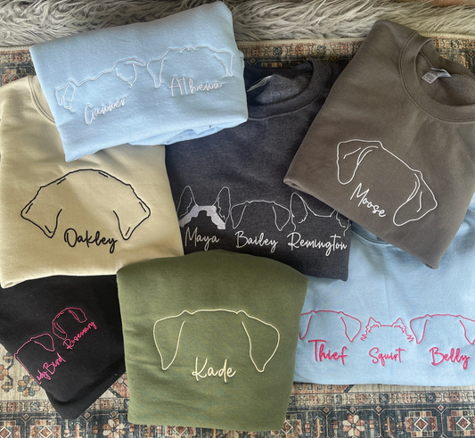 Customized Dog Crewneck 100+ breeds