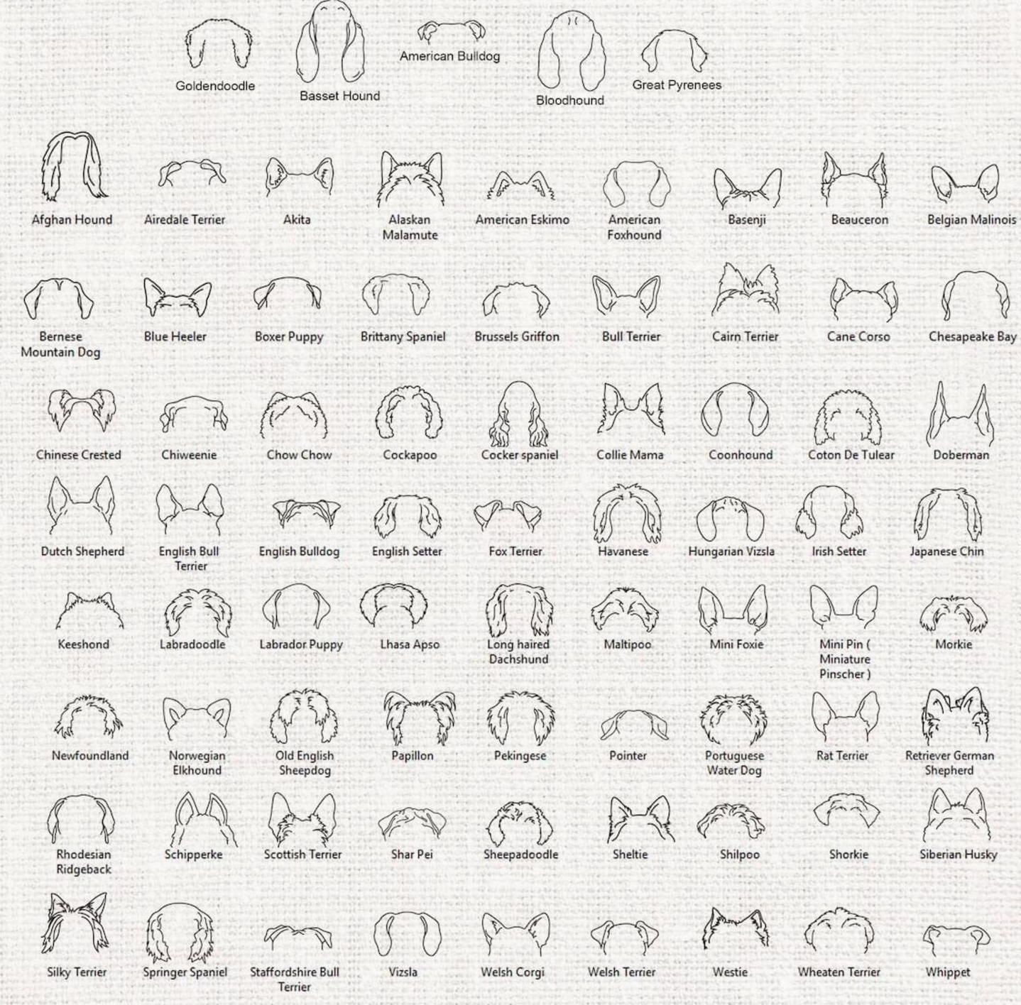 Customized Dog Crewneck 100+ breeds