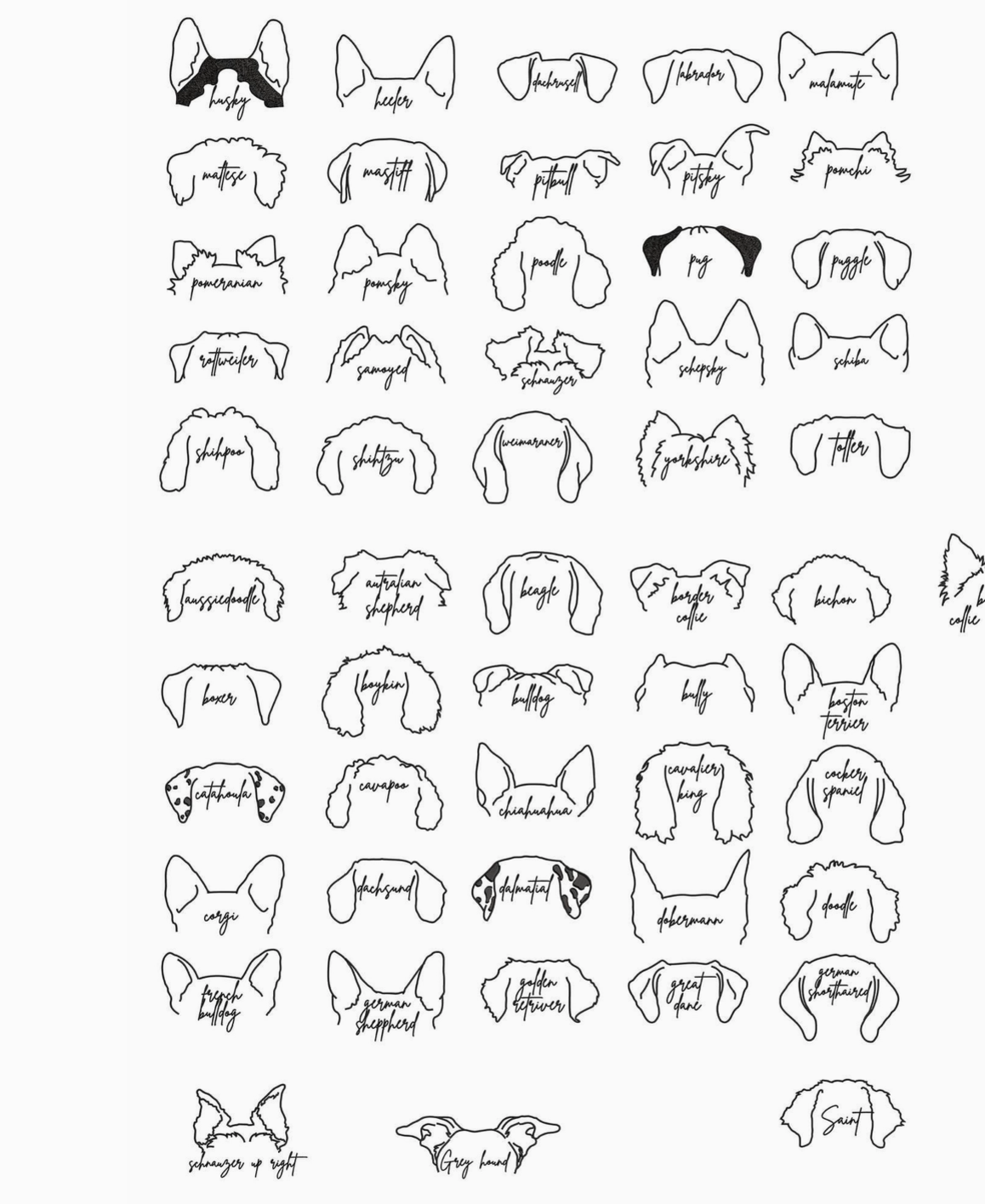 Customized Dog Crewneck 100+ breeds