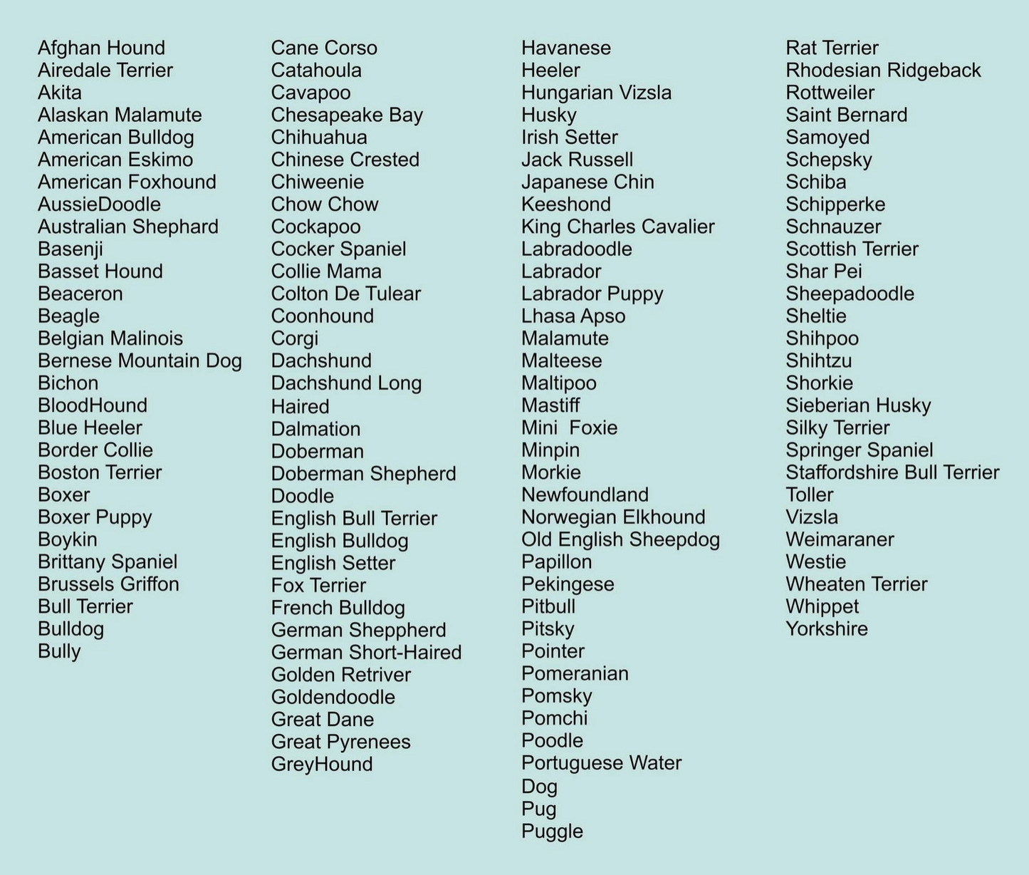 Customized Dog Crewneck 100+ breeds